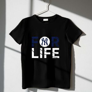 New York Yankees Iconic Logo Baseball Stitch T-Shirt For Fans