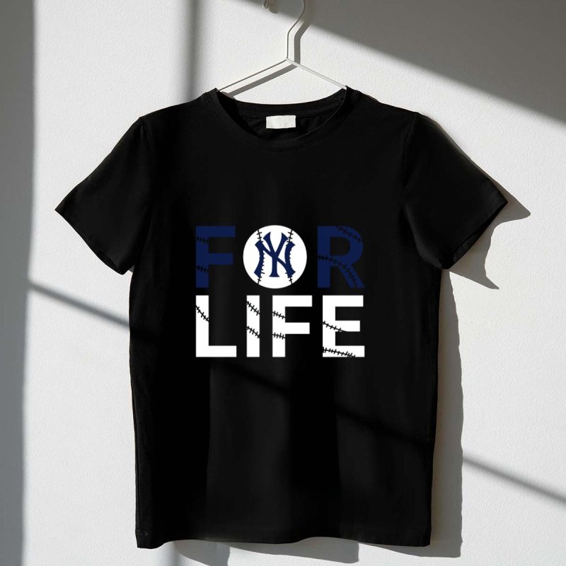 New York Yankees Iconic Logo Baseball Stitching For Life T Shirt t shirt 1 1