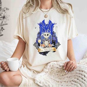 New York Yankees Jack Skellington Halloween Baseball T-Shirt For Fans