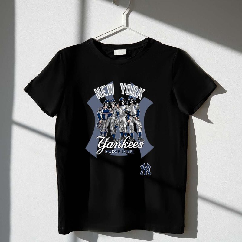 New York Yankees Kiss Band Dressed to Kill Shirt t shirt 1 1