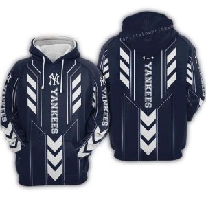 New York Yankees All-Over Print Hoodie - Official Team Logo