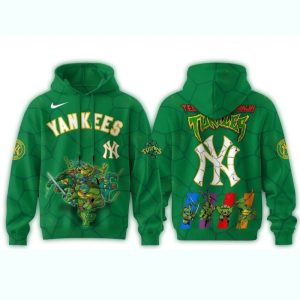 New York Yankees Teenage Mutant Ninja Turtles All-Over Print Hoodie