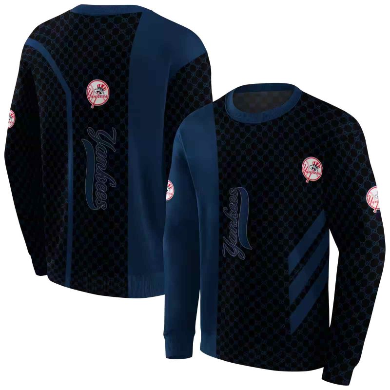 New York Yankees Monogram Pattern AOP Sweatshirt 1