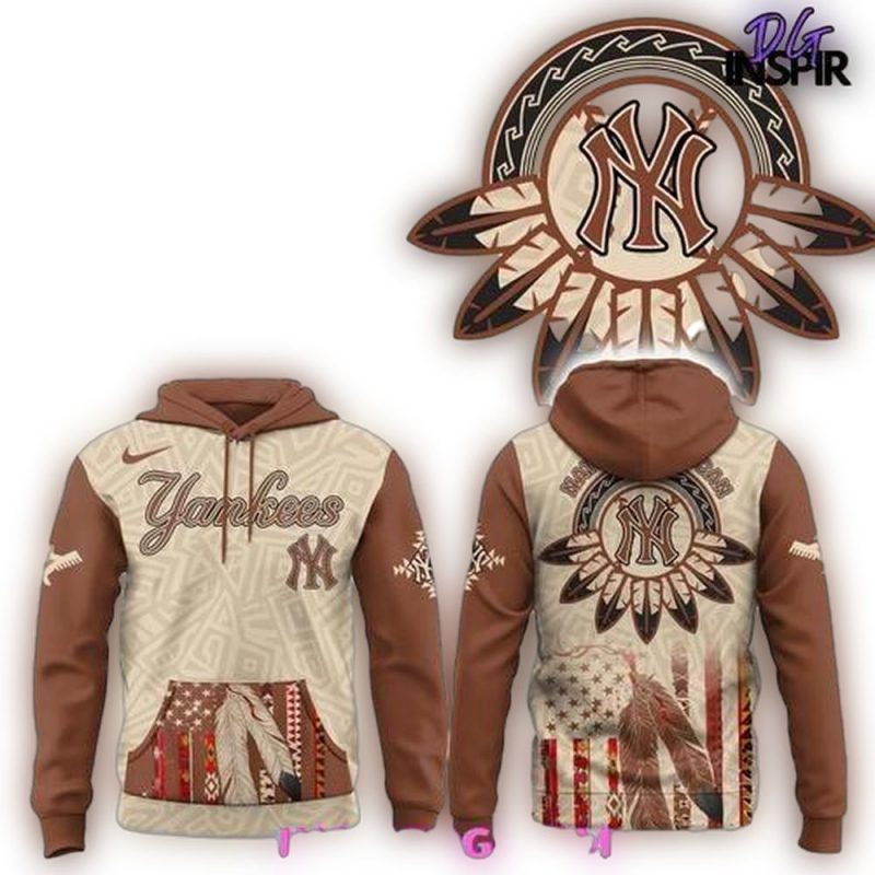New York Yankees Native American Heritage Honor 2025 Edition Hoodie 1