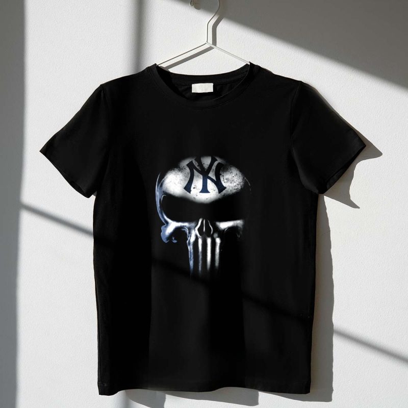New York Yankees Punisher Skull Fan Merchandise T Shirt t shirt 1 1