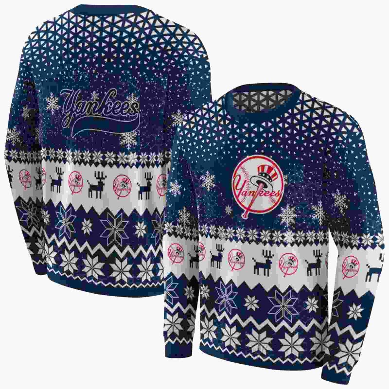 New York Yankees Reindeer Motif AOP Sweatshirt 1