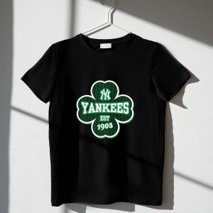 New York Yankees St Patrick'S Day Shamrock T-Shirt - Est 1903