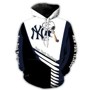 New York Yankees Snoopy Baseball All Over Print Hoodie For Fans And Collectors