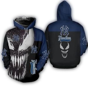 New York Yankees Venom All-Over Print Hoodie For Fans