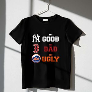 New York Yankees vs Boston Red Sox vs New York Mets Graphic T-Shirt