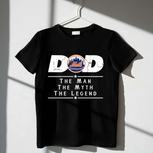 New York Mets Mlb Baseball Dad T-Shirt - The Man, The Myth, The Legend