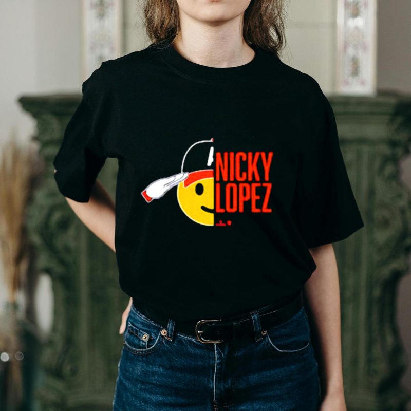 Nicky Lopez Atlanta Braves Salute Icon T-Shirt For Fans - Image 2