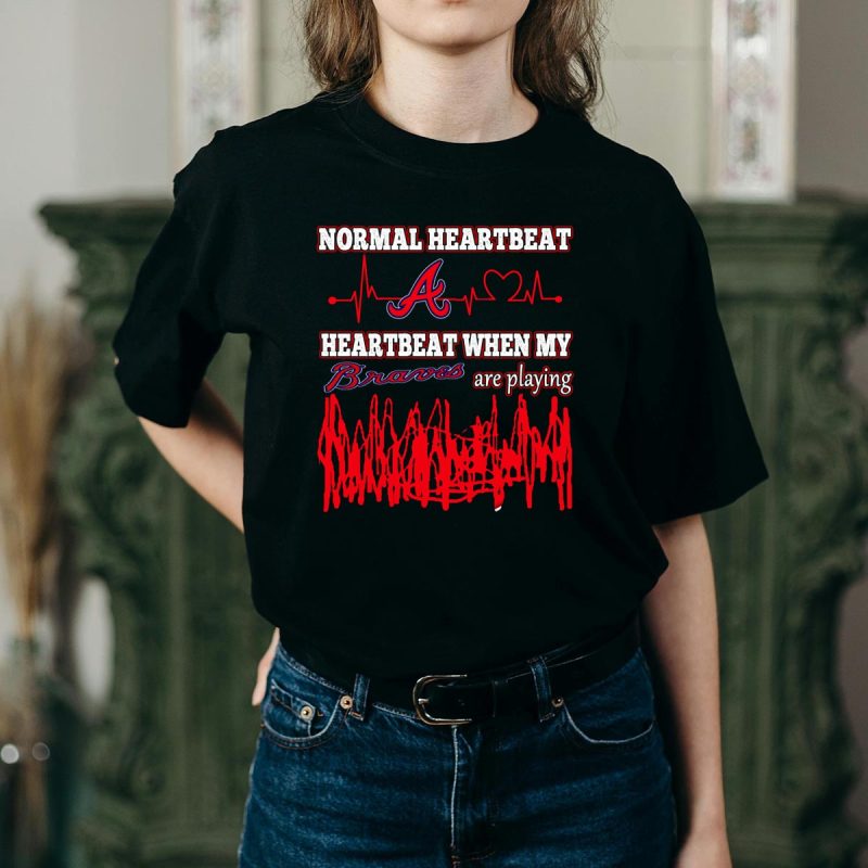 Normal Heartbeat T-Shirt: Support Your Braves With Every Game - Image 2