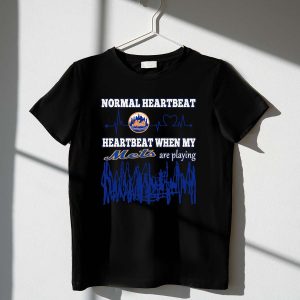 New York Mets Heartbeat T-Shirt - Perfect For Game Day Fans