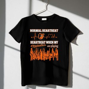 Heartbeat T-Shirt For Orioles Fans - Normal Heartbeat Design