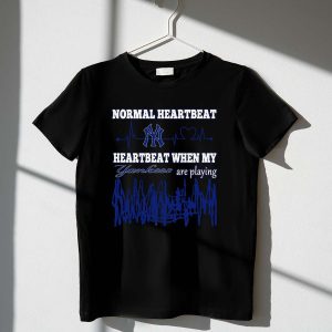 Yankees Heartbeat T-Shirt - Show Your Love When The Yankees Play!