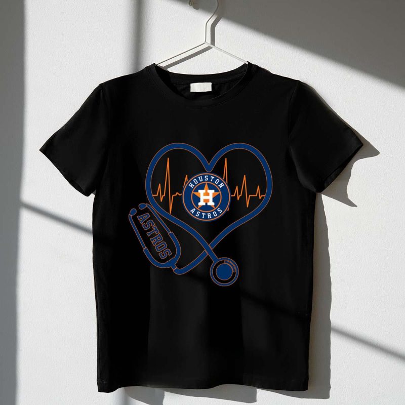 Nurse Heartbeat Love Houston Astros shirt t shirt 1 1