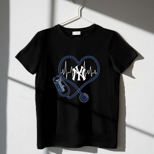 Nurse Heartbeat Love New York Yankees T-Shirt For Fans And Supporters