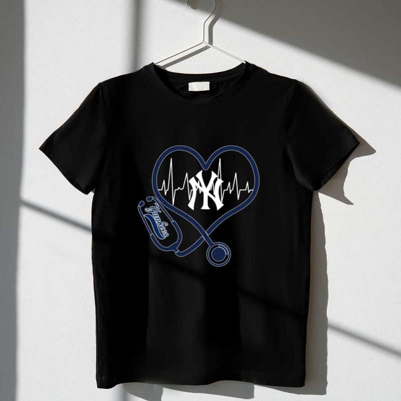Nurse Heartbeat Love New York Yankees shirt t shirt 1 1