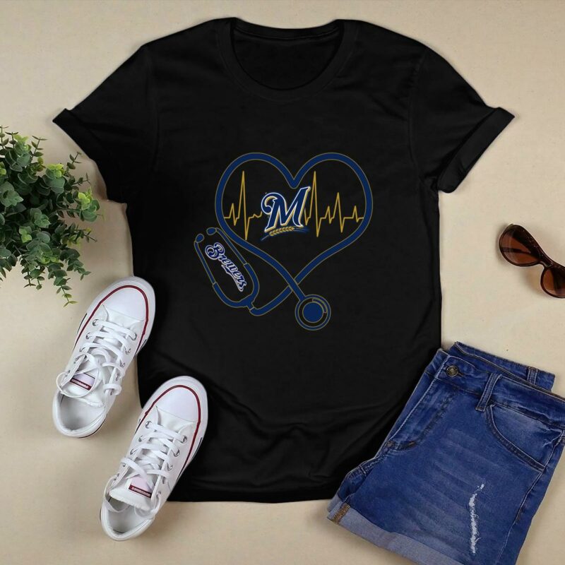 Nurse heartbeat love milwaukee brewers shirt t shirt 0.jpg
