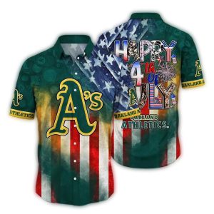 Oakland Athletics 4Th Of July Hawaiian Shirt - Patriotic Summer Style