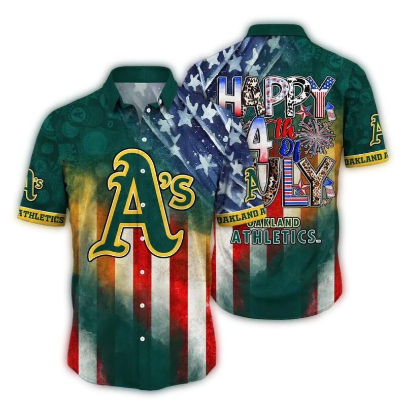 Oakland Athletics 4th of July Hawaiian Shirt 1
