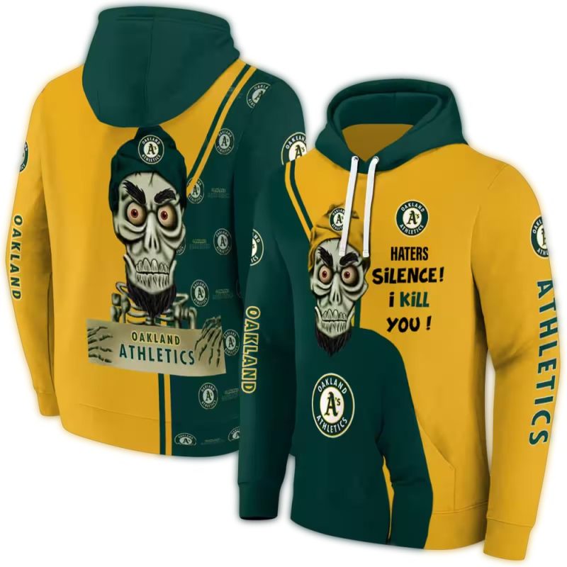 Oakland Athletics Achmed Skull AOP Hoodie 1