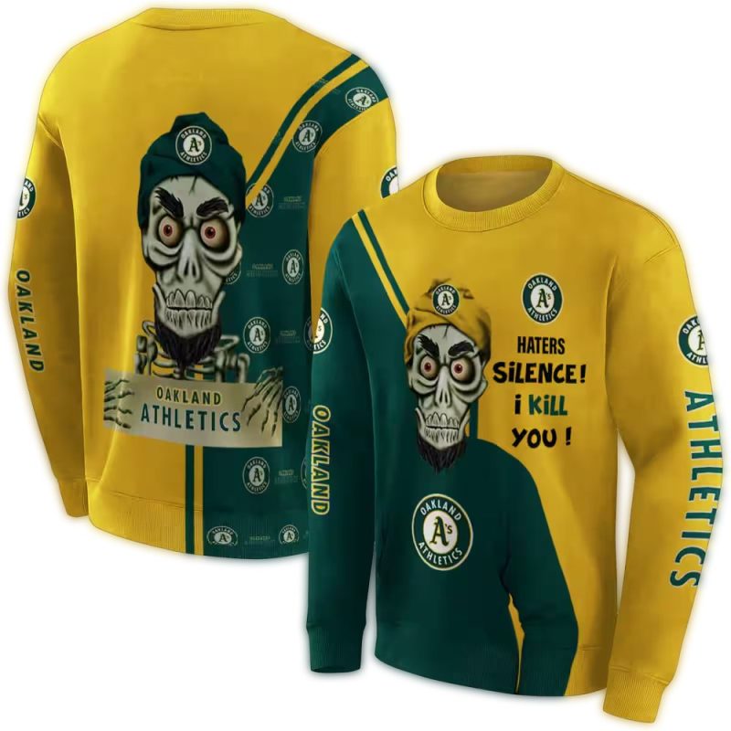 Oakland Athletics Achmed Skull AOP Sweatshirt 1