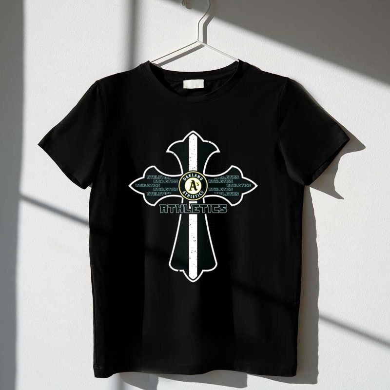 Oakland Athletics As Cross Athletics Fans Christian Iconography T Shirt t shirt 1 1