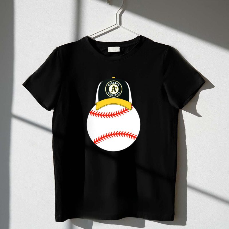 Oakland Athletics Baseball with Mickey Mouse Ears Hat T Shirt t shirt 1 1