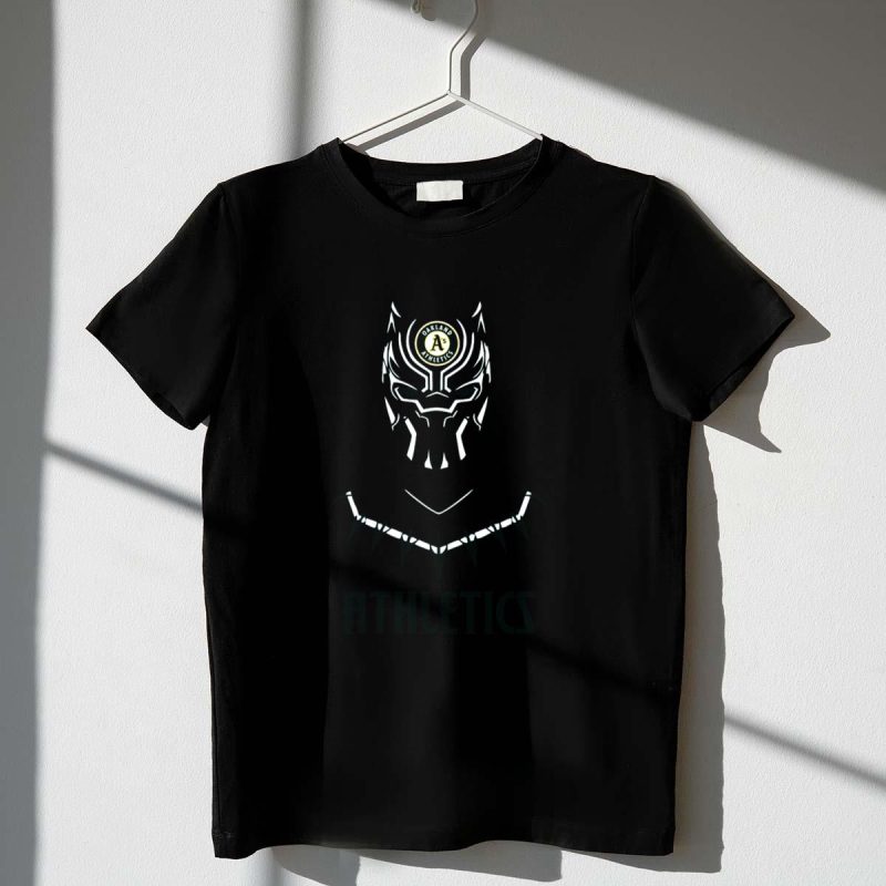 Oakland Athletics Black Panther Fan Crossover T Shirt t shirt 1 1