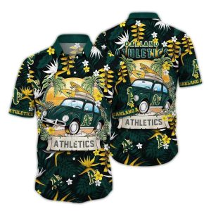 Oakland Athletics Hawaiian Shirt For Summer Camping Adventures
