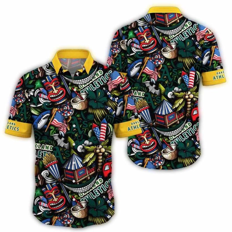 Oakland Athletics Carnival Spirit Hawaiian Shirt 1