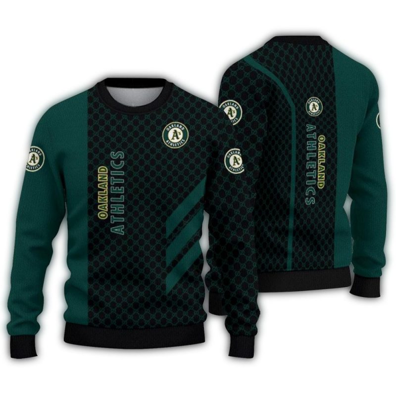 Oakland Athletics Circles Mesh Ugly Sweater 1