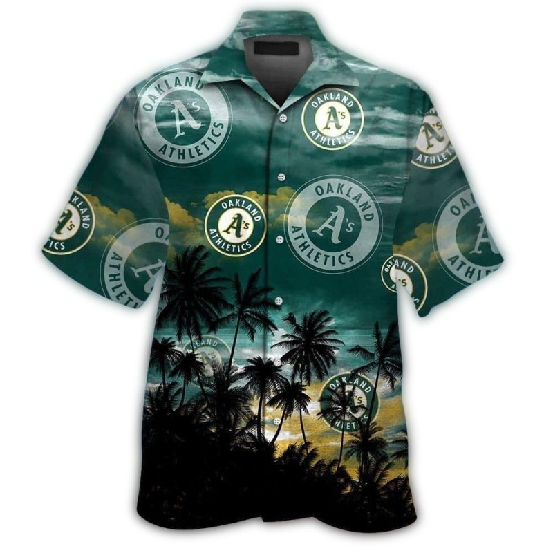 Oakland Athletics Coconut Beach Dawn Tropical Hawaiian Shirt 1