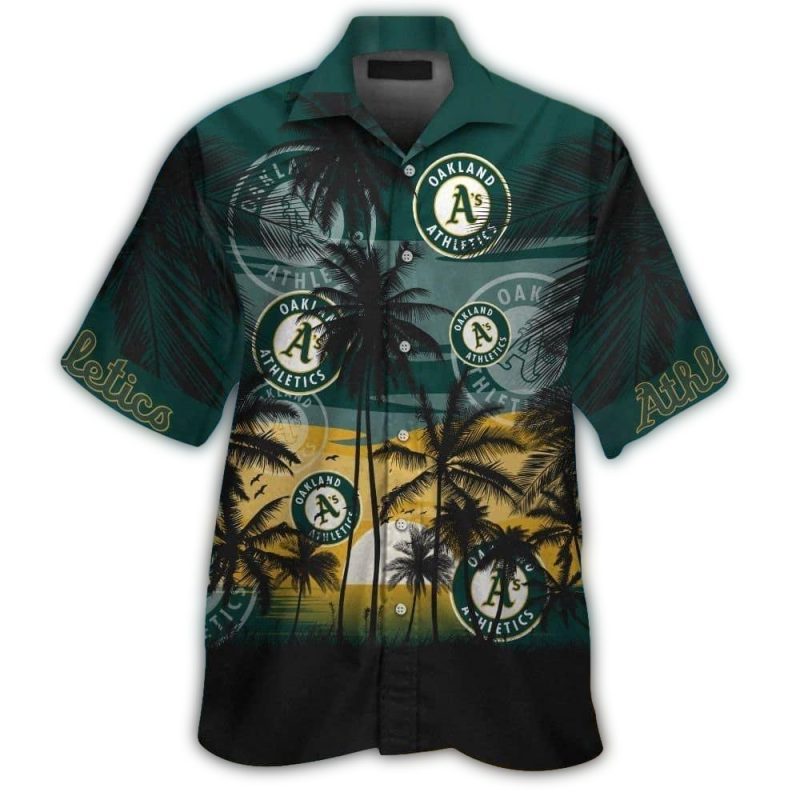 Oakland Athletics Dawn Beach Hawaiian Shirt 1