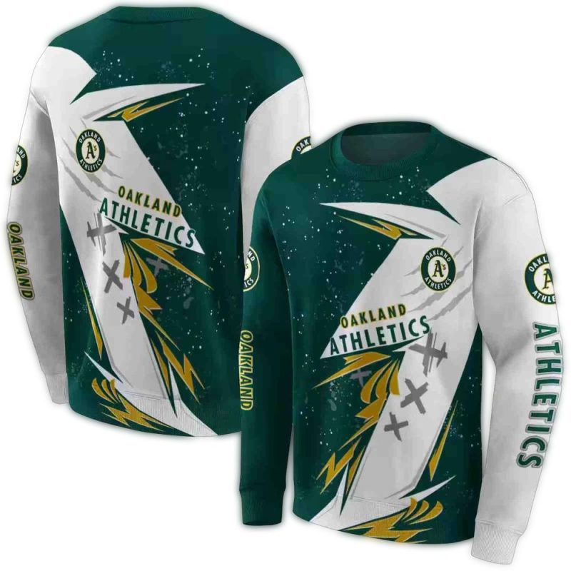 Oakland Athletics Dynamic Slash AOP Sweatshirt 1