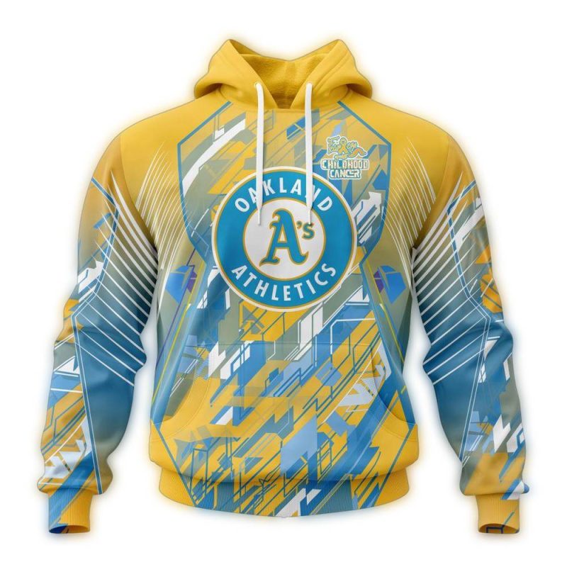 Oakland Athletics Fearless Against Childhood Cancers AOP Hoodie 1