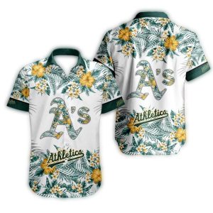 Oakland Athletics Floral Hawaiian Shirt For Summer Vacation Style