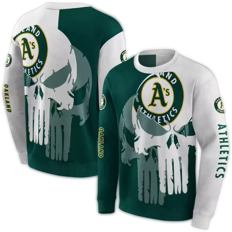 Oakland Athletics Graphic Punisher AOP Sweatshirt 1