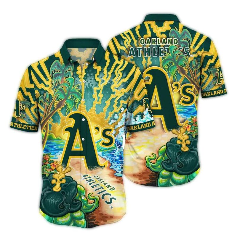 Oakland Athletics Landscape Art Hawaiian Shirt 1