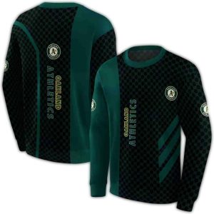 Oakland Athletics Monogram Pattern All Over Print Sweatshirt