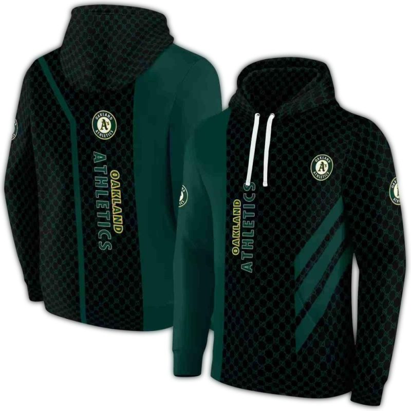 Oakland Athletics Monogram PatternAOP Hoodie 1