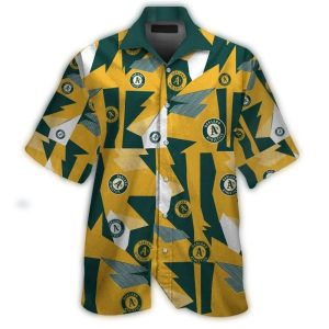 Oakland Athletics Multi-Logo Hawaiian Shirt For Fans And Summer Style