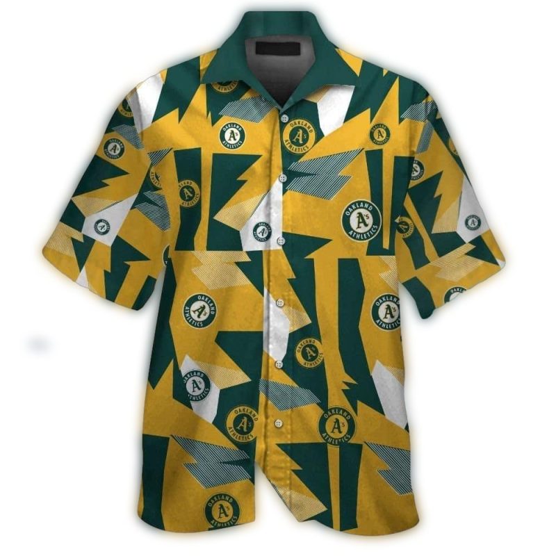 Oakland Athletics Multi Logo Hawaiian Shirt 1