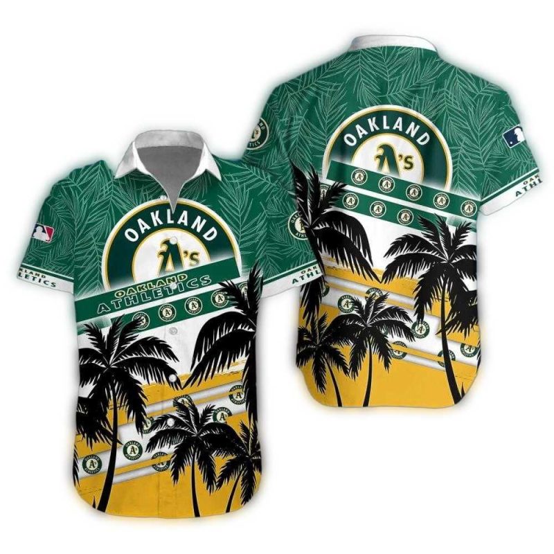 Oakland Athletics Palm Paradise Hawaiian Shirt 1