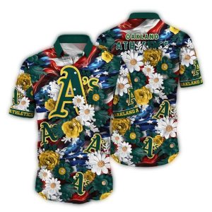 Patriotic Oakland Athletics Hawaiian Shirt For Fans And Summer Style