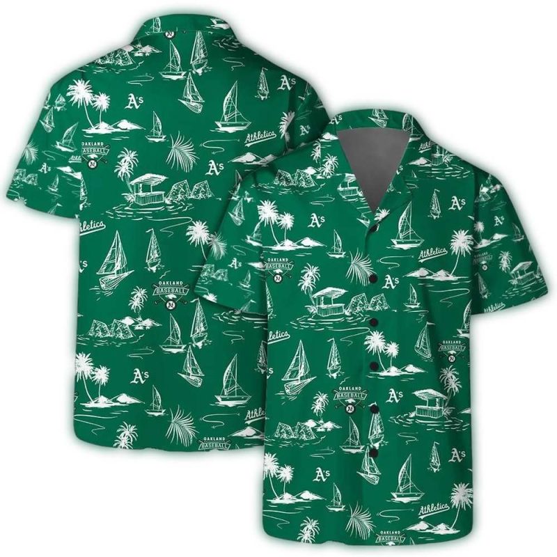 Oakland Athletics Sailing Paradise Hawaiian Shirt 1