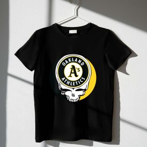 Grateful Dead Oakland Athletics Skull Logo T-Shirt For Fans