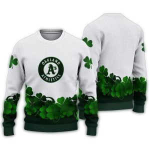 Oakland Athletics St Patrick'S Day Ugly Sweater For Fans